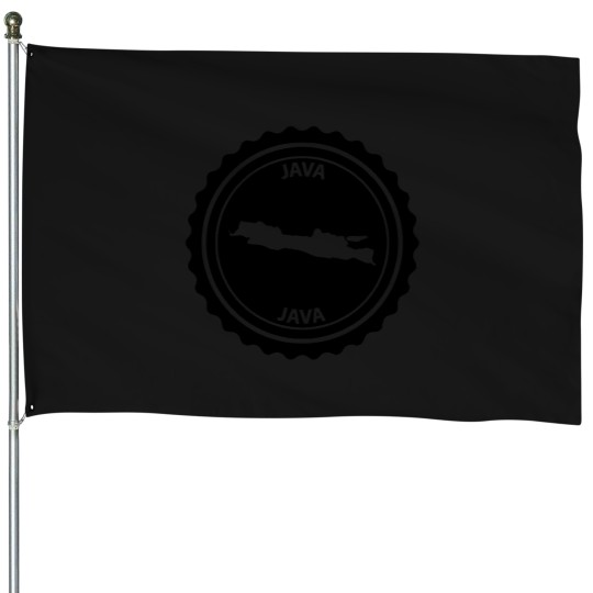 Discover Java Island Stamp 496 House Flags