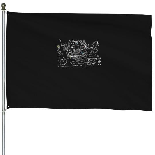 Discover Petey's Lumon Map (Severance) (White) House Flags