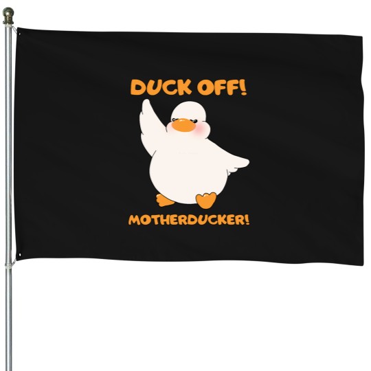 Discover Duck Off Motherducker Cute Duckling Baby Goose 2 House Flags