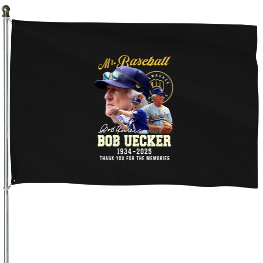 Discover Bob Uecker Mr. Baseball 1934-2025 Thank You - Bob Uecker Mr Baseball 1934 2025 - House Flags