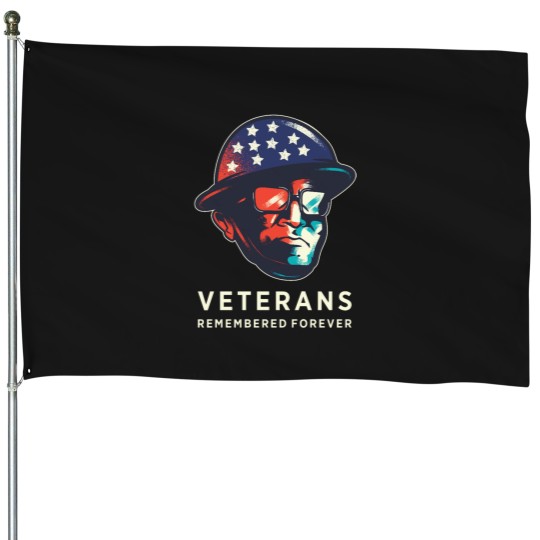 Discover Veterans Remember Forever Usss armyss flags Style House Flags