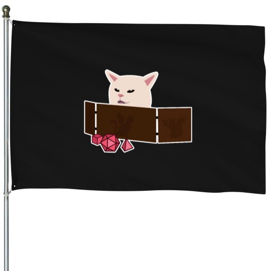 Discover Confused Cat at DnD Table House Flags