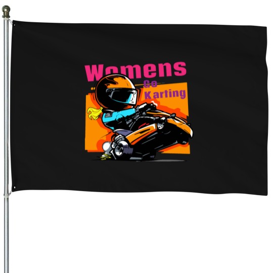 Discover Womens go karting House Flags