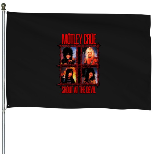 Discover Mtley Cre Shout At The Devil Wire House Flags