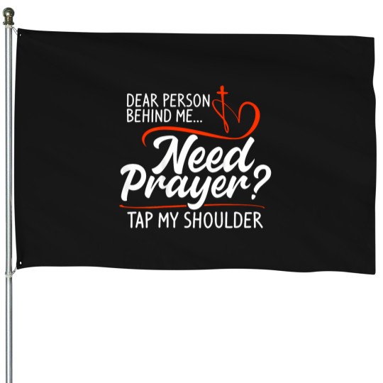 Discover on back House Flags