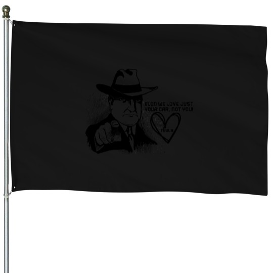 Discover TeslaLoveNotElonT-ShirtsStickers House Flags