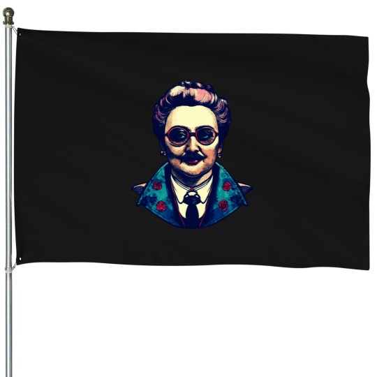 Discover Revolutionary Radiance A Bold Portrayal Of Rosa Luxemburg House Flags