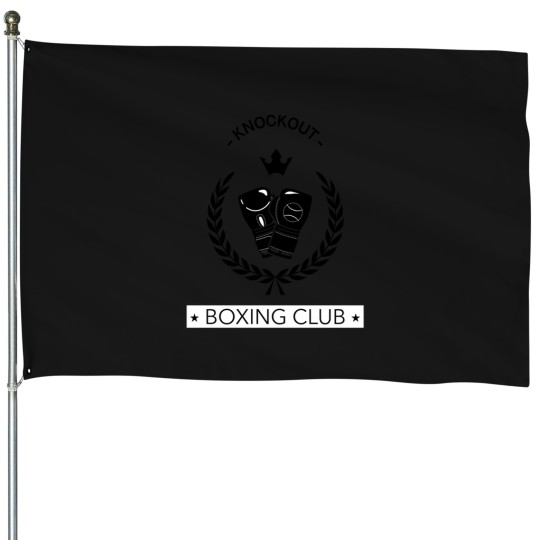 Discover Knockout Boxing Club House Flags