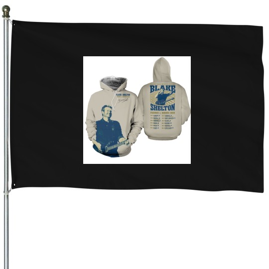 Discover Blake Shelton Friends And Heroes 2025 Tour 3D House Flags