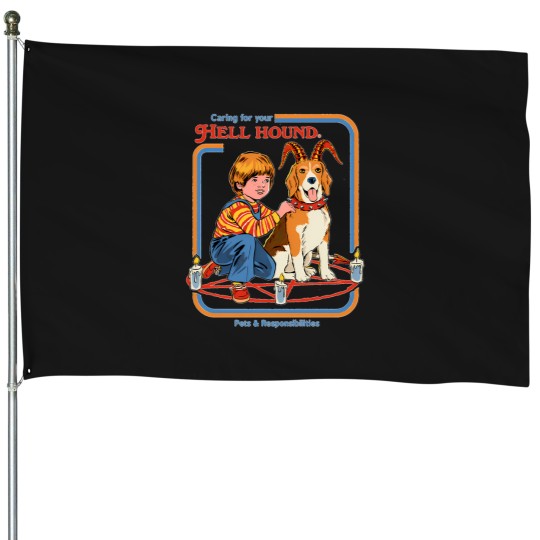Discover Caring-For-Your-Hell-Hound House Flags