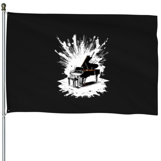 Discover Piano Style House Flags