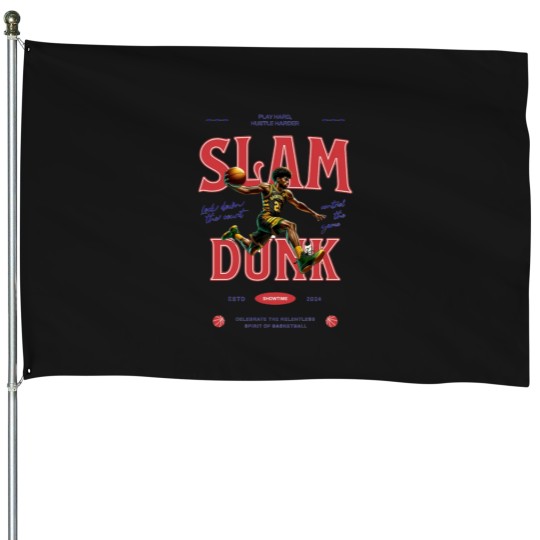 Discover SlamDunk Basketball House Flags