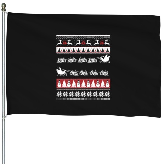 Discover Farmer - Ugly Christmas Sweater for farmer House Flags
