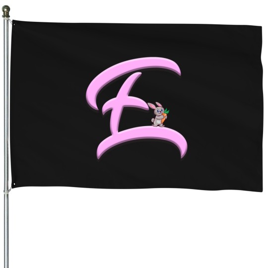Discover Cute Letter E Animals (3) House Flags
