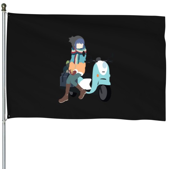 Discover Yuru Camp△ - Shima Rin and Scooter House Flags