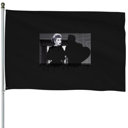 Discover TV LUCY PAINT BLACK WHITE RUN House Flags