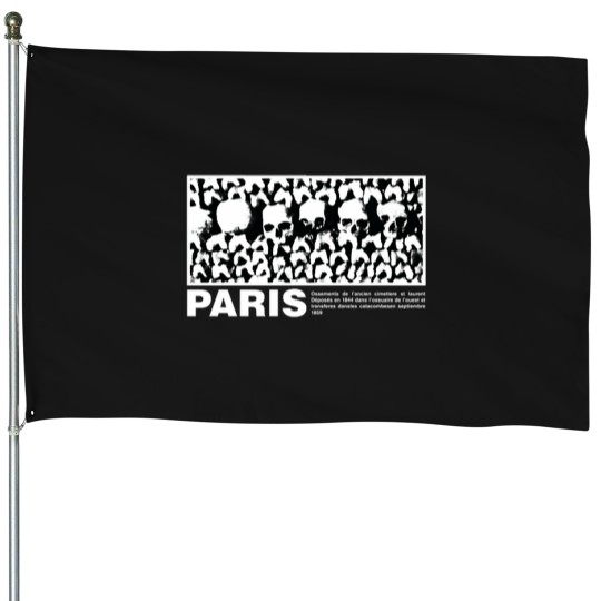 Discover Paris catacombs T-T- House Flags