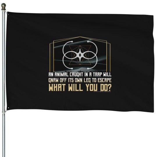 Discover An animal caught in a trap… Quote-Bene Gesserit Pain Box-Reverend Mother House Flags