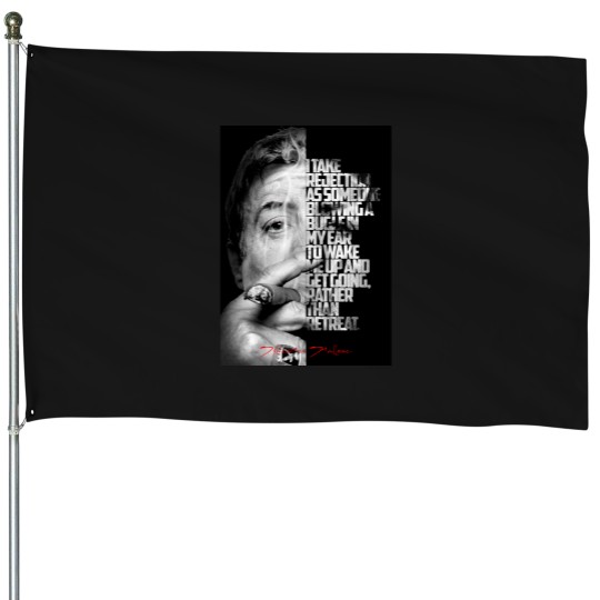 Discover Blacks and white Sylvester Stallone quote  -4 House Flags