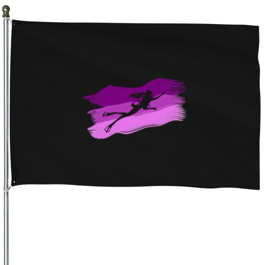 Discover Female Scuba Diver House Flags