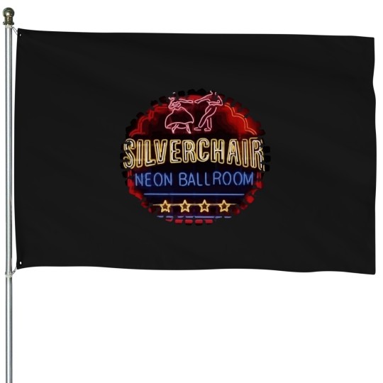 Discover JohnHA Men_s Silverchair Neon Ballroom Cotton s Black House Flags
