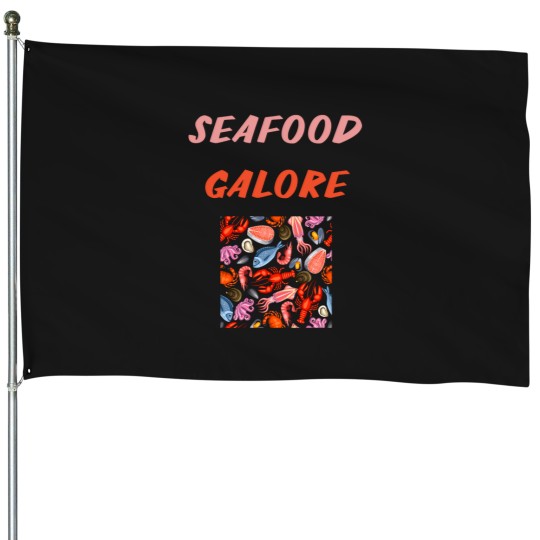 Discover Seafood Galore House Flags
