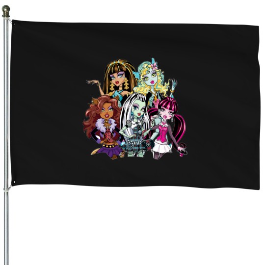Discover Monster High Core Girls House Flags