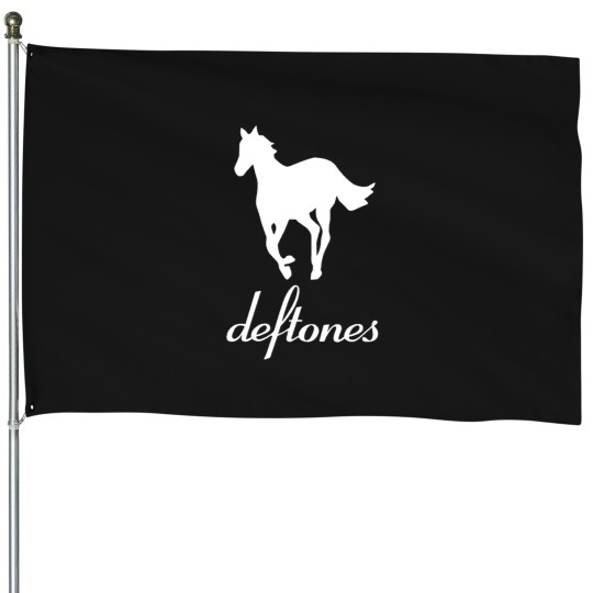 Discover Deftone White Horse House Flags