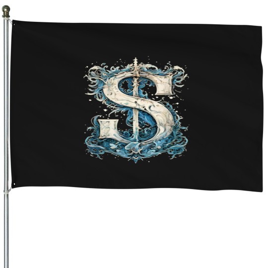 Discover S Letter Alphabet Vintages Monogram S Initials Name House Flags