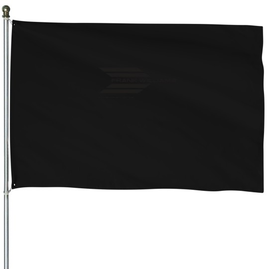 Discover Frank Williams Racing 1969-70 team logo (with address) - black House Flags