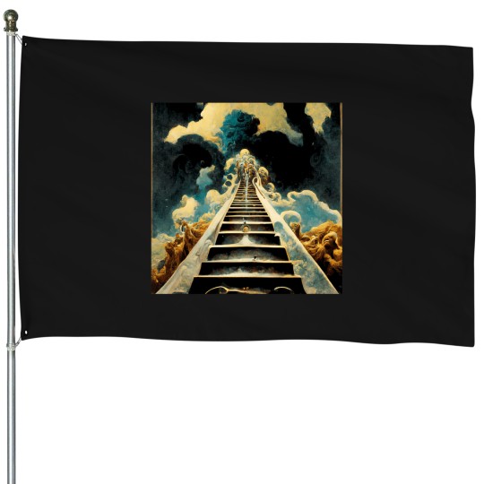 Discover Stairway To Heaven By Lesd Zesppelin House Flags