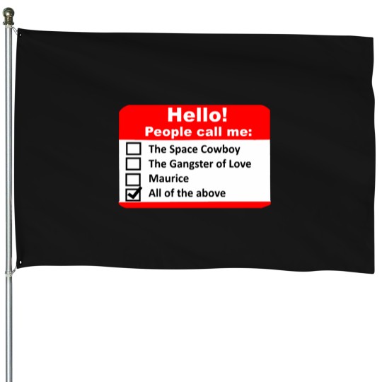 Discover Hello People Call Me - Name Tag House Flags