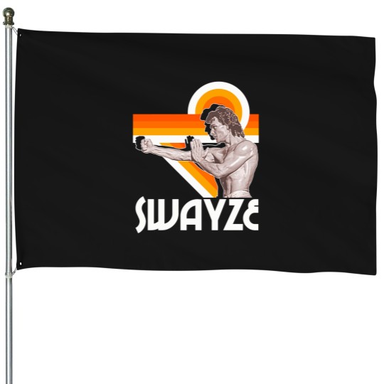 Discover 7366 Patrick Swayze Shirtless Hot Bod Fanart Tribute House Flags