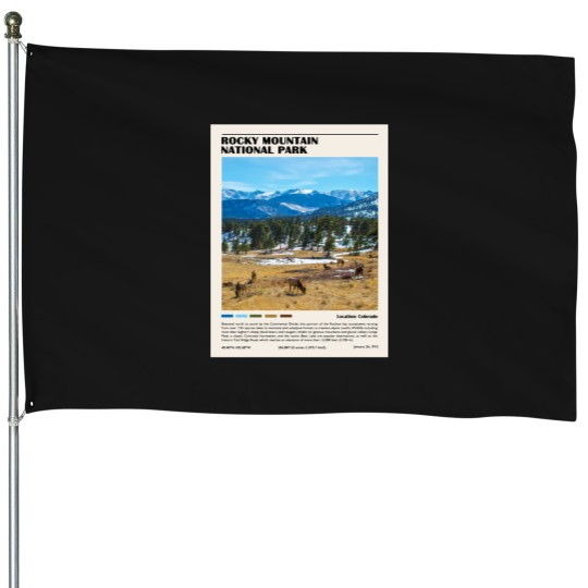 Discover Rocky Mountain National Park House Flags