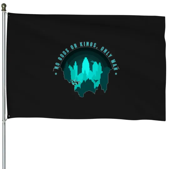 Discover No Gods No Kings Only Man - Rapture Bioshock T-Shirt House Flags