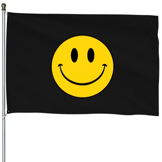 Discover 70S Yellow Smile Face Shirt Cute Happy Peace Smiling Face T-Shirt House Flags