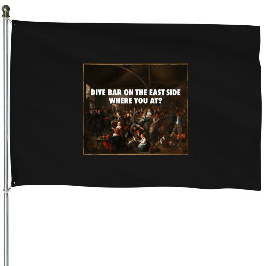 Discover Delicate Peasants Carousing 3370 House Flags