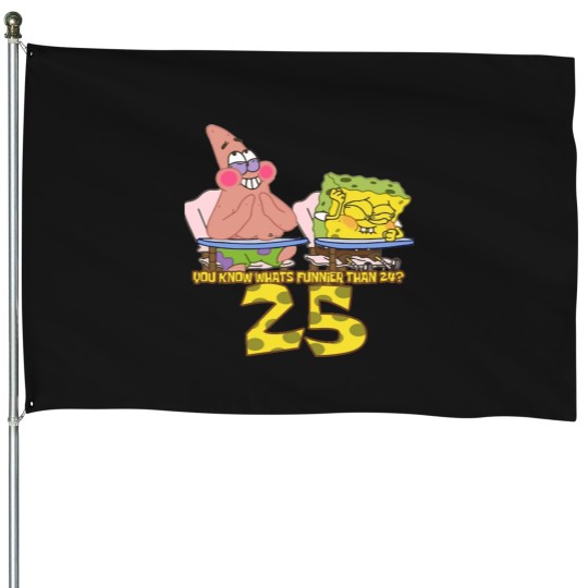Discover Spongebobs Squarepantss You Know Whats Funnier Than 24 T-Shirt House Flags