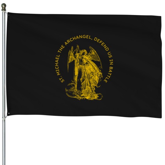 Discover St Michael The Archangel Inspired - Catholic Designs House Flags