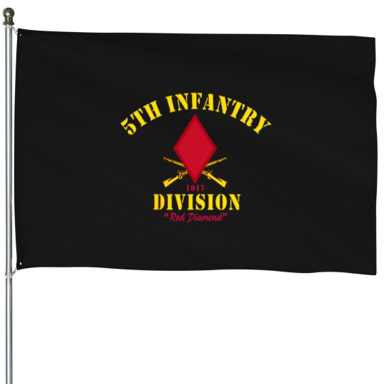Discover 5th infantry division shirt veterans day red devils House Flags