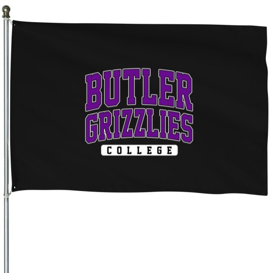 Discover butler community college grizzlies vintage retro design pullover hoodie House Flags