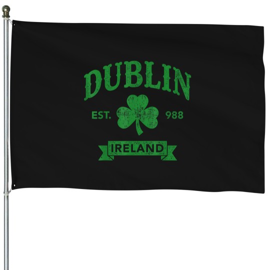 Discover Dublin Ireland Shamrock For St Patricks Day T-Shirt The A Team Coffee Mug House Flags