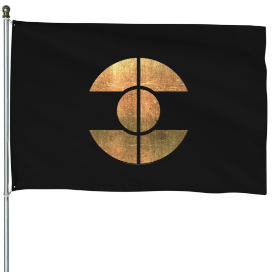 Discover movie, Fremen symbol vintage retro, atreides, Arrakis golden brown House Flags