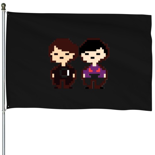 Discover Dan And Phils - Undertale Style House Flags