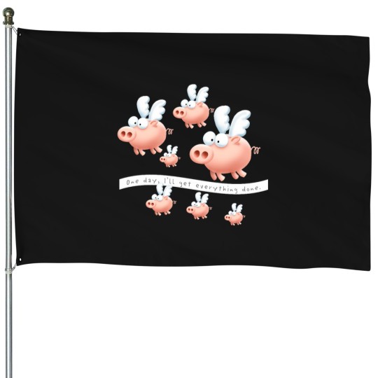 Discover Pigs might fly House Flags
