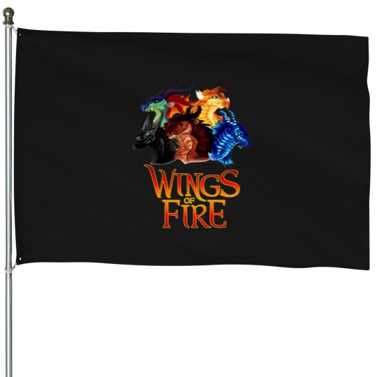Discover Wings Of fires All Together House Flags