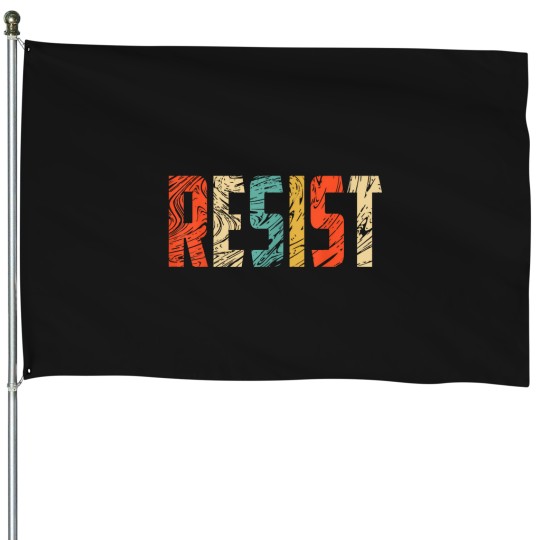 Discover resist t usa protest rebel political s retro House Flags