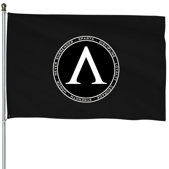 Discover SPARTAN- SHIELD (Motivational Cred) House Flags