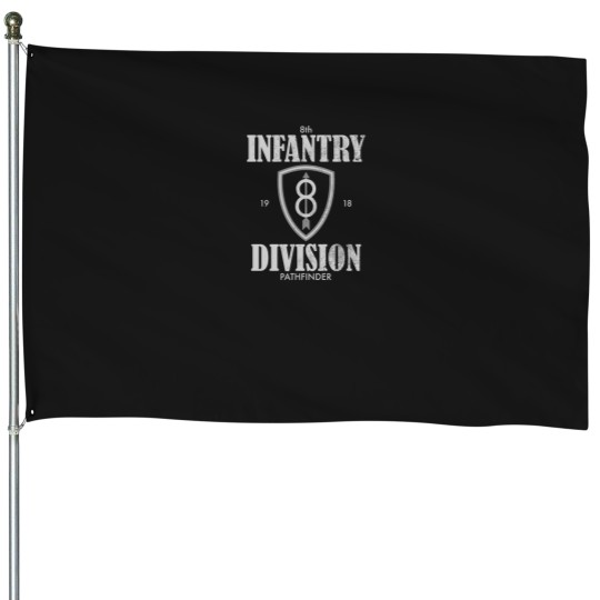 Discover 8th Infantry Division (distressed) House Flags