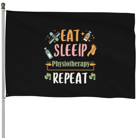 Discover Eat Sleep Physiotherapy Repeat House Flags